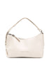 Bolso de mano de piel con logo estampado y asa superior